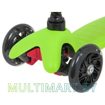 Самокат Novatrack Disco-Kids Basic 120H.DISCOKIDS.BGN20 (черный/зеленый, 2020) картинка 4
